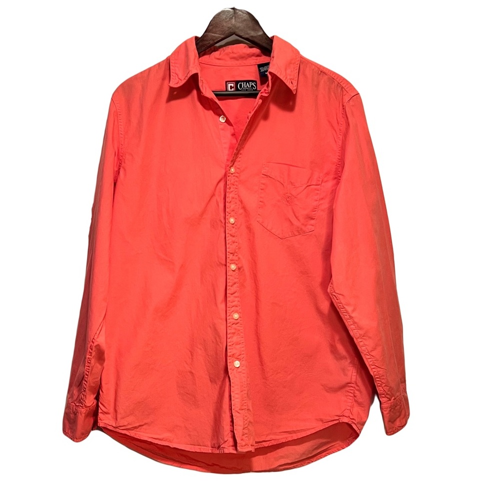 Chaps Ralph Lauren Coral Salmon Men’s Button Down Size Medium